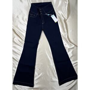 Tummy Control Colombian‎ Jeans Women's Butt Lift 16 High Rise Flare Leg
